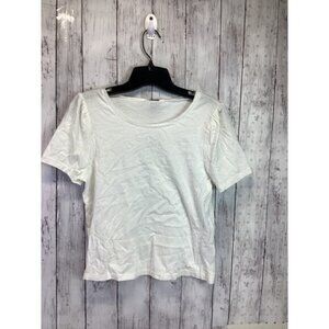 Boxy-Crop Tee Size Small NWT White for Women